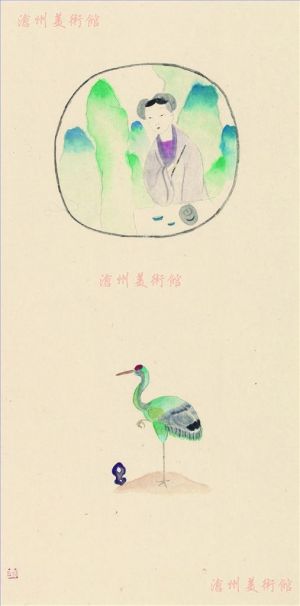 王濛莎的当代艺术作品《老花眼镜对联》