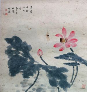 王明粤的当代艺术作品《荷花盛开，春天来临》