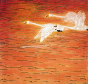 王少桓的当代艺术作品《暮色中飞返》