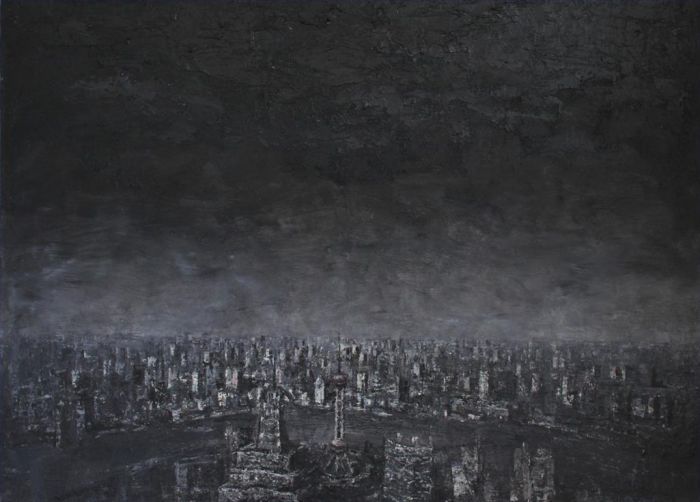王小双 当代油画作品 -  《记忆之城2》