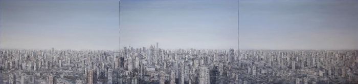王小双 当代油画作品 -  《看不见的城市》