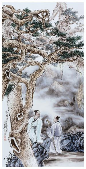 王玉清的当代艺术作品《陶瓷画4》