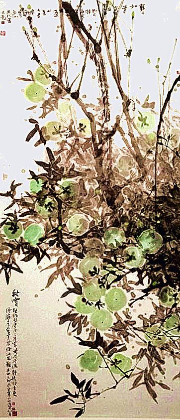 王兆富 当代书法国画作品 -  《秋季水果》