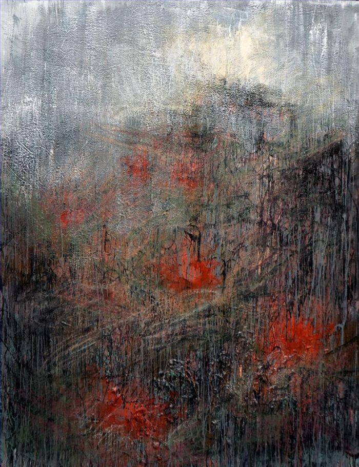 韦加 当代油画作品 -  《醒来的风景》