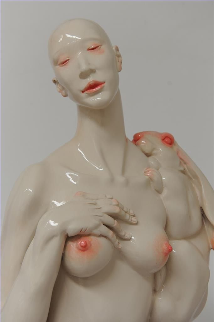 韦天瑜 当代雕塑作品 -  《人类后人性4》