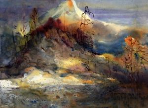当代绘画 - 《远山的阳光》