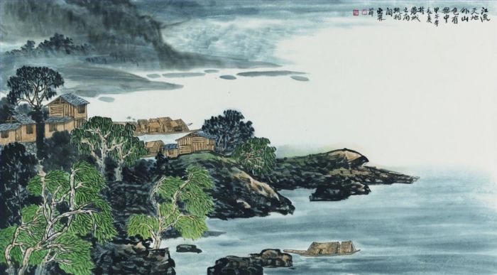 巫丽萍 当代书法国画作品 -  《风景2》