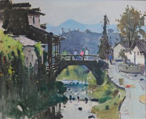 巫晓疆的当代艺术作品《写意皖南路村》