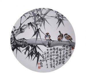 邢树安的当代艺术作品《中国花鸟画4》