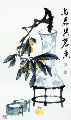 熊之纯的当代艺术作品《中国传统花鸟画》