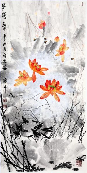 徐平的当代艺术作品《梦见莲花》