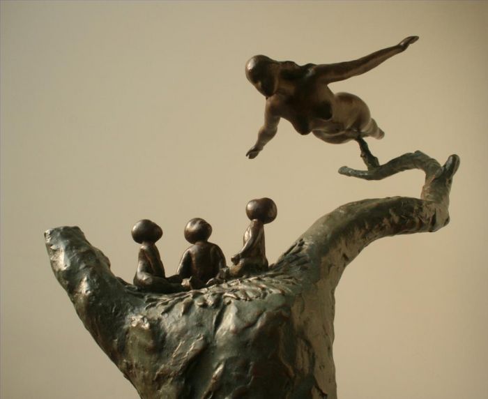 许庾岭 当代雕塑作品 -  《回到伊甸园》