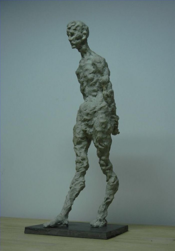 许庾岭 当代雕塑作品 -  《人物画2》