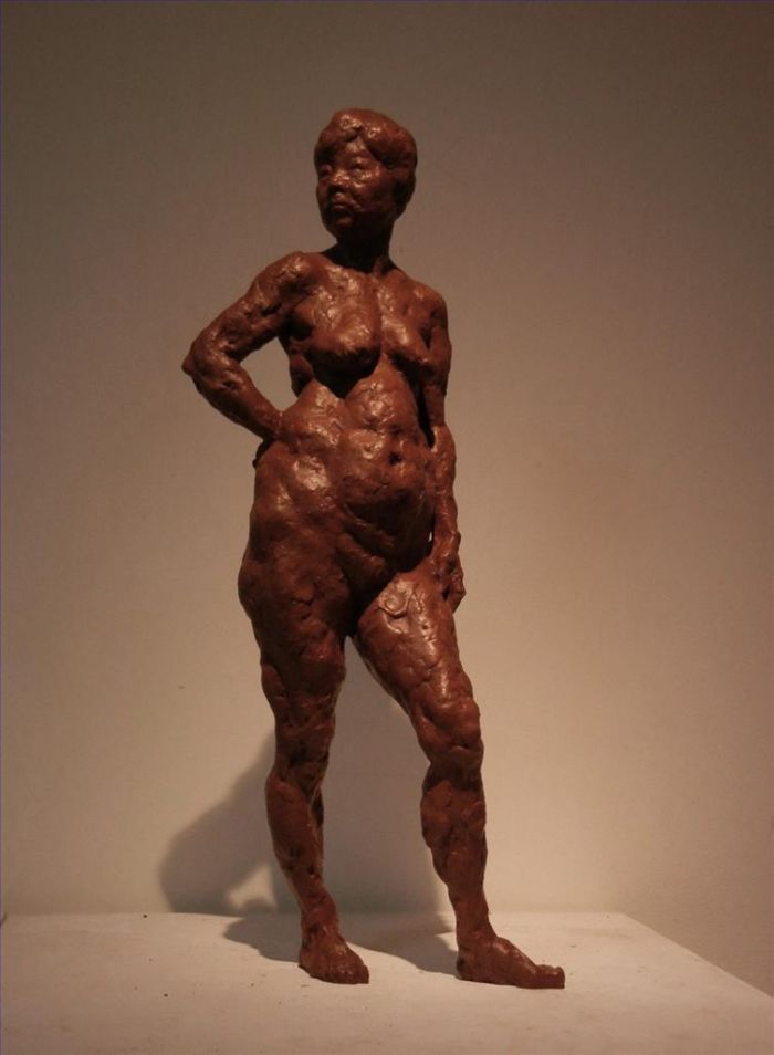 许庾岭 当代雕塑作品 -  《站立的女性身体》