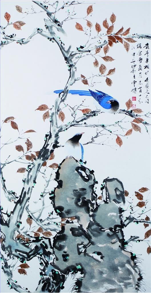 徐振飞 当代书法国画作品 -  《中国花鸟画3》