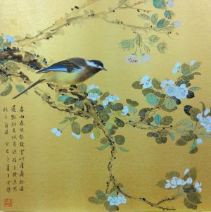 徐振飞的当代艺术作品《中国传统花鸟画》
