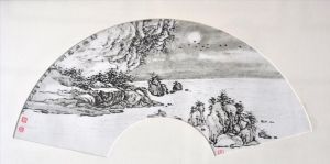 薛喜梅的当代艺术作品《静夜里的明亮月光》