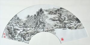薛喜梅的当代艺术作品《景观扇》