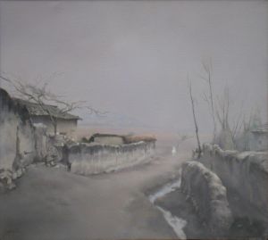 杨春生的当代艺术作品《布托坝子村入口》