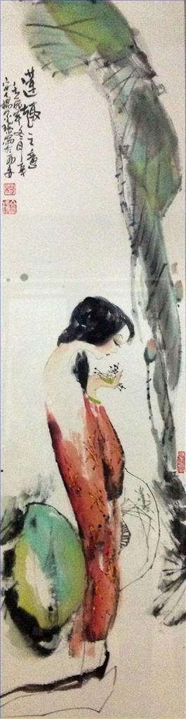 杨金瑞 当代油画作品 -  《一位女士的肖像》