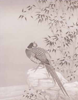 杨立奇的当代艺术作品《雪中竹》