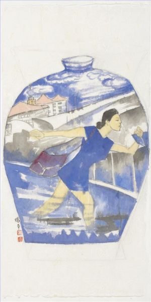 杨平的当代艺术作品《起源现代青花2》