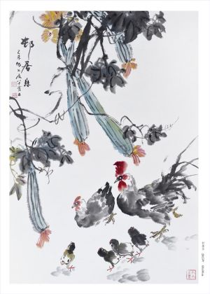杨如及的当代艺术作品《农舍里的幸福》