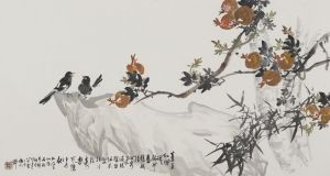 杨如及的当代艺术作品《中国传统花鸟画》