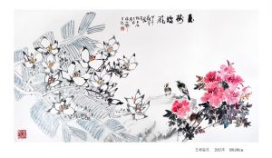 杨如及的当代艺术作品《花鸟画》