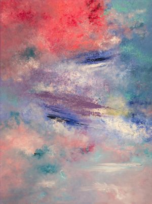 杨素珊的当代艺术作品《在虹彩云中》