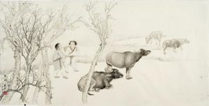 杨芸熙的当代艺术作品《五牛》