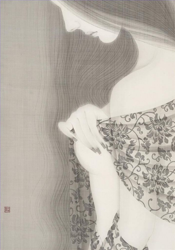 杨臻臻 当代书法国画作品 -  《中国花2》