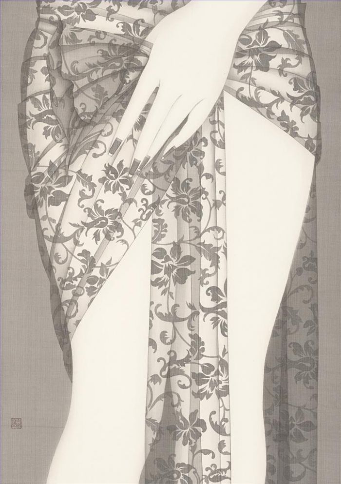 杨臻臻 当代书法国画作品 -  《中国花3》