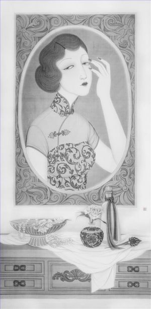 杨臻臻的当代艺术作品《镜中花嫁》