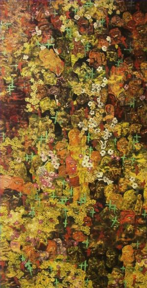 叶军的当代艺术作品《一大堆鲜花》