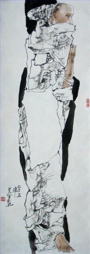 叶军的当代艺术作品《水墨女人》