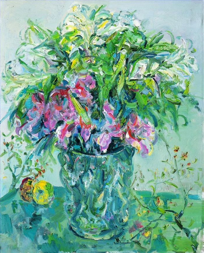 于晨 当代油画作品 -  《花卉与植物3》