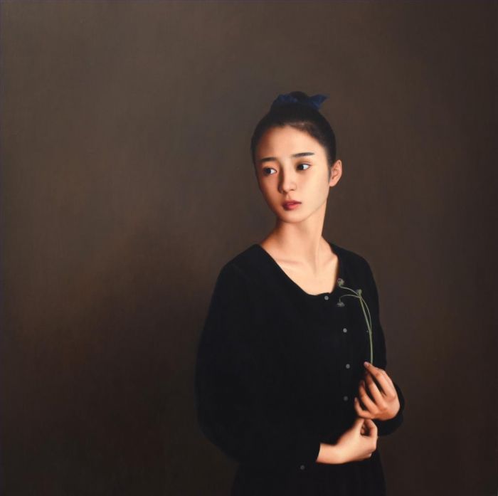 岳小清 当代油画作品 -  《远与近之间》