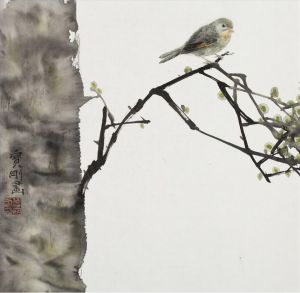 曾宝刚的当代艺术作品《中国传统花鸟画》