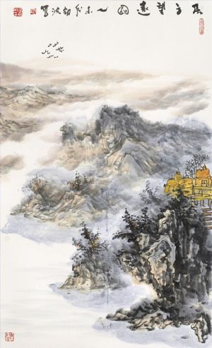 张剑波的当代艺术作品《在山顶》