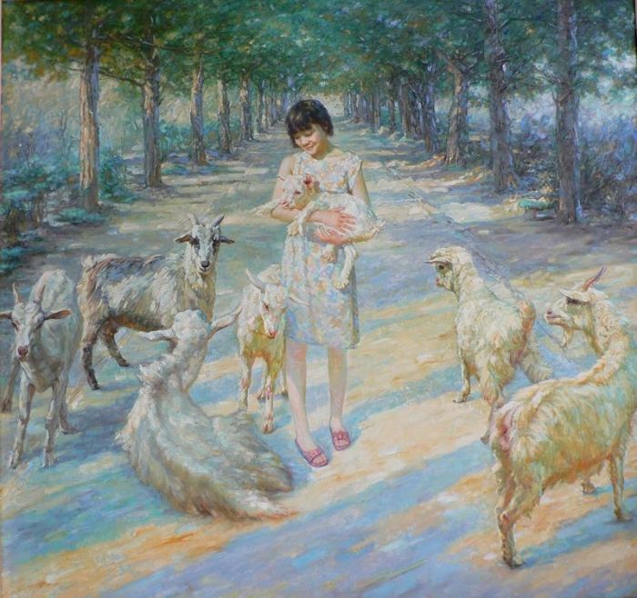 张利华 当代油画作品 -  《故乡的魅力》