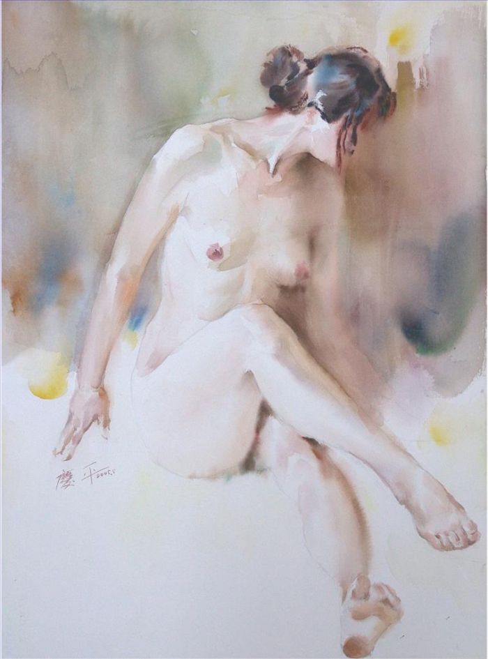 张庆平 当代各类绘画作品 -  《裸体2》