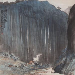 张晓寒的当代艺术作品《武义晒布岩》