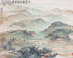 张晓寒的当代艺术作品《地平线上的绿色种子》