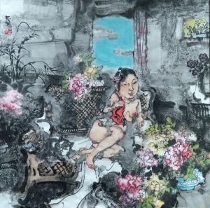 张志超的当代艺术作品《花中之美》