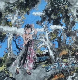 张志超的当代艺术作品《在树林里》