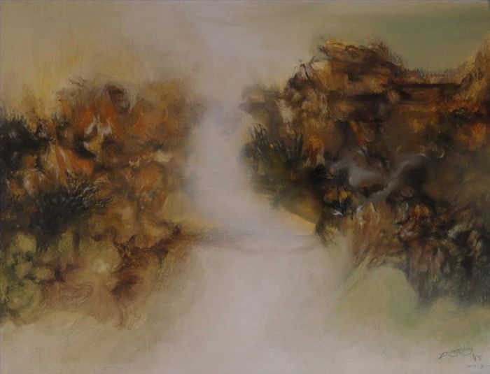 张智罡 当代油画作品 -  《散布五种元素》