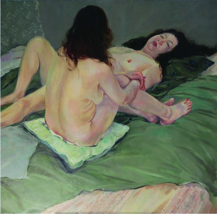 赵恒 当代油画作品 -  《两个裸体女人2》