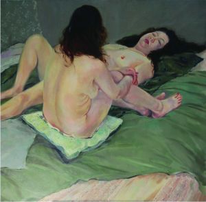赵恒的当代艺术作品《两个裸体女人2》