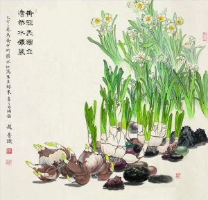 赵普的当代艺术作品《水仙花》